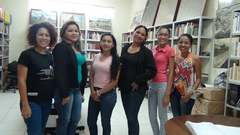 Nayara Costa, Ana Marília Santos, Clara Aline Silva, Aline Rocha, Nayane da Silva e Énia Mylenna Lima - Acadêmicas da ULBRA